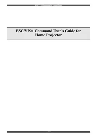 EPSON爱普生ESC_VP21 串口代码手册